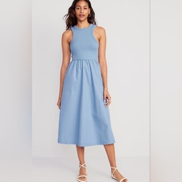 Old Navy Dresses & Skirts - Old Navy Light Blue Sleeveless Midi Dress